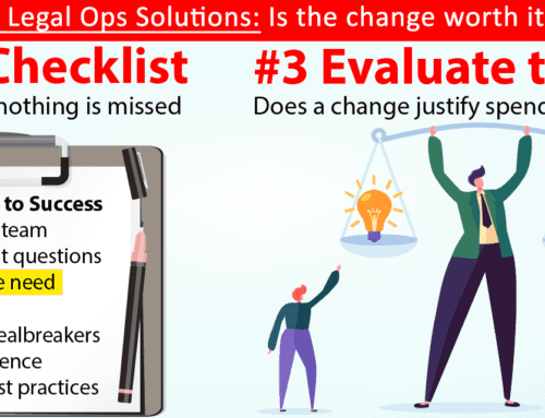 Evaluating Legal Ops Solutions: Evaluate Needs