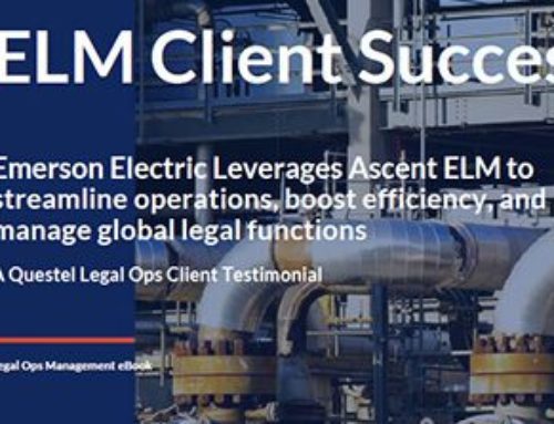 Ascent ELM Case Study- how Emerson Legal Ops excels